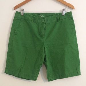 Emerald Green Bermuda Shorts